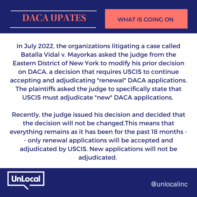 DACA Update: Batalla Vidal v. Mayorkas